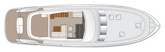 Maritimo M58 flying bridge layout