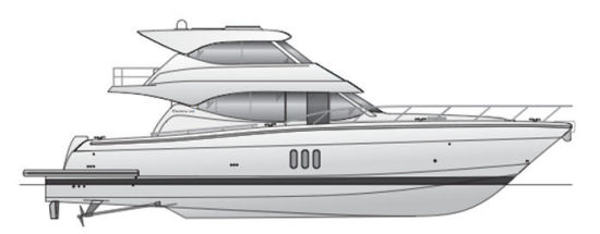 Maritimo M58 profile drawing
